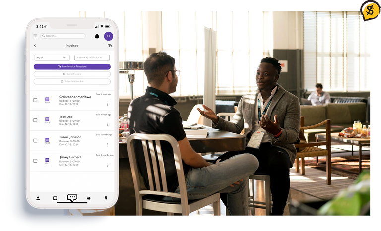 MessageDesk Message and professionals showing sms payments