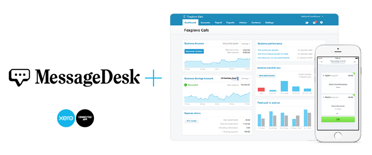 screenshot showing xero setup masthead