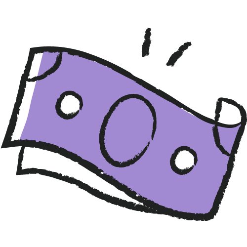 icon money purple dollar